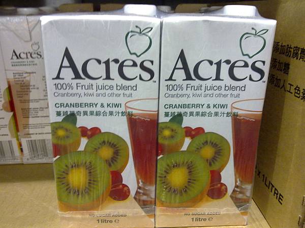 74558 Acres Cranberry Kiwi  Fruit Juice 蔓越莓奇異果綜合果汁飲料 每組1000毫升1公升x6 無添加糖 原汁含有率 99.97％ 南非製 339 02.jpg