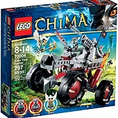 LEGO 70004 Legend of Chima CHIMA 神獸傳奇系列 狼勢力Wakz追捕車 Wakz Pack Tracker 849 02