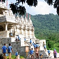 Milk-white and  Blue, Chaumukha Temple