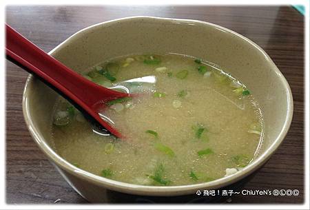 複園焢肉飯-味噌湯