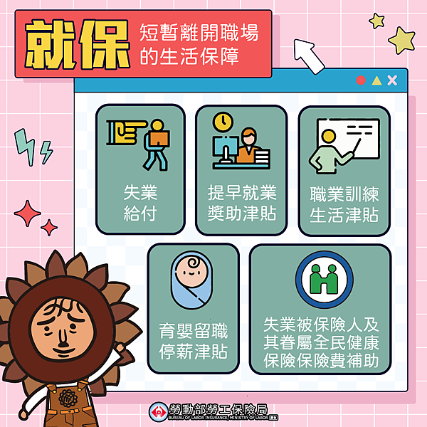 就保短暫離開職場的生活保障