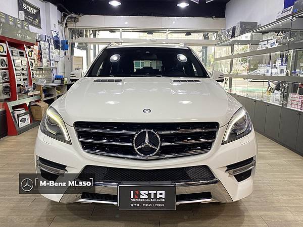 音仕達專業汽車音響 BENZ ML350安裝：ERF-12 