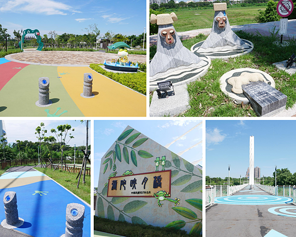 渡嘉人魅力河段健行,讓你變美又變俏/綠映水漾公園+彌陀映月橋+親水公園+堤防步道+自行車道