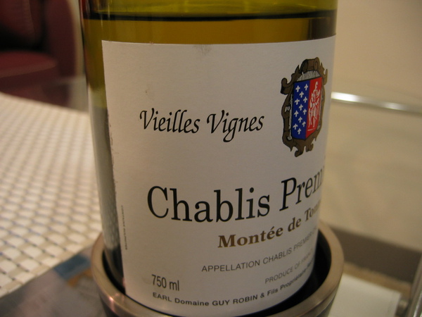 Domaine Guy Robin Chablis 1er Cru Montée de Tonnerre 2006_3.JPG