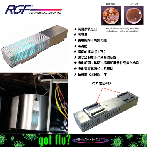 美國RGF空氣淨化抑菌PKG01