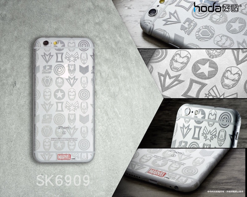 蘋果瘋 hoda 好貼 漫威系列超級英雄立體浮雕膜 for iPhone 6/6s/7 Plus & iPad 系列
