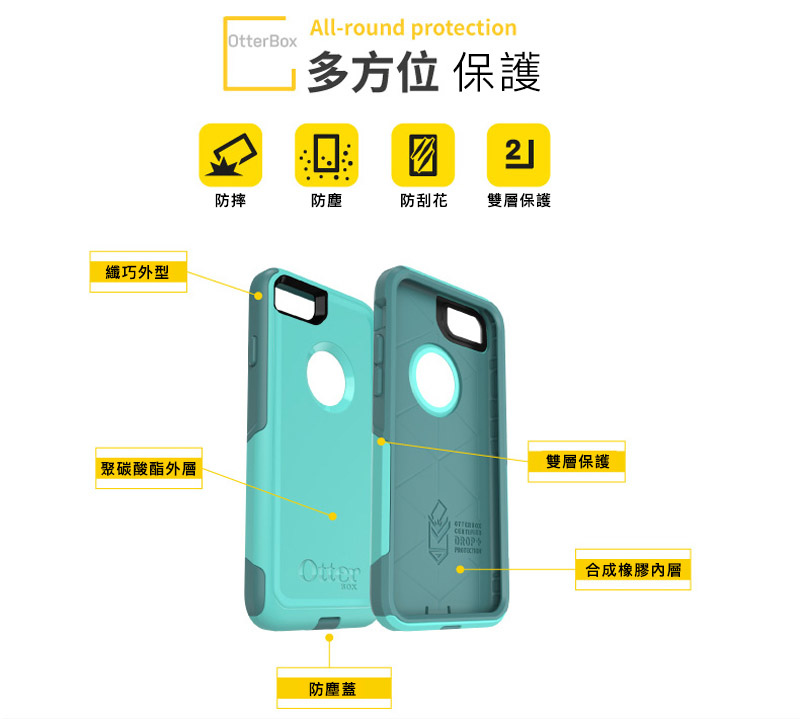 OtterBox Commuter 通勤者系列保護殼 for iPhone 7 / 8 plus OtterBox Commuter 通勤者系列保護殼 for iPhone 7 / 8 plus