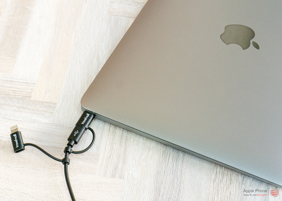 【開箱】Travelmall 三合一 micro-USB / Type-C / iPhone Lightning 1M 轉接傳輸充電線（一年保固）