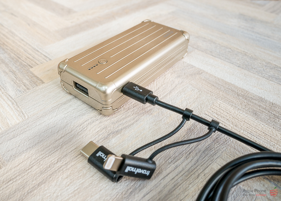 【開箱】Travelmall 三合一 micro-USB / Type-C / iPhone Lightning 1M 轉接傳輸充電線（一年保固）