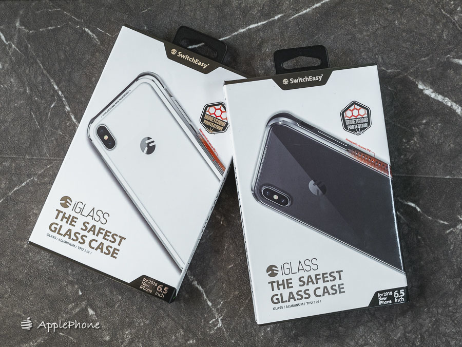 【開箱】SwitchEasy iPhone XS Max/XR/XS 全新 iGlass TPU邊框+鋁框9H玻璃背蓋保護殼