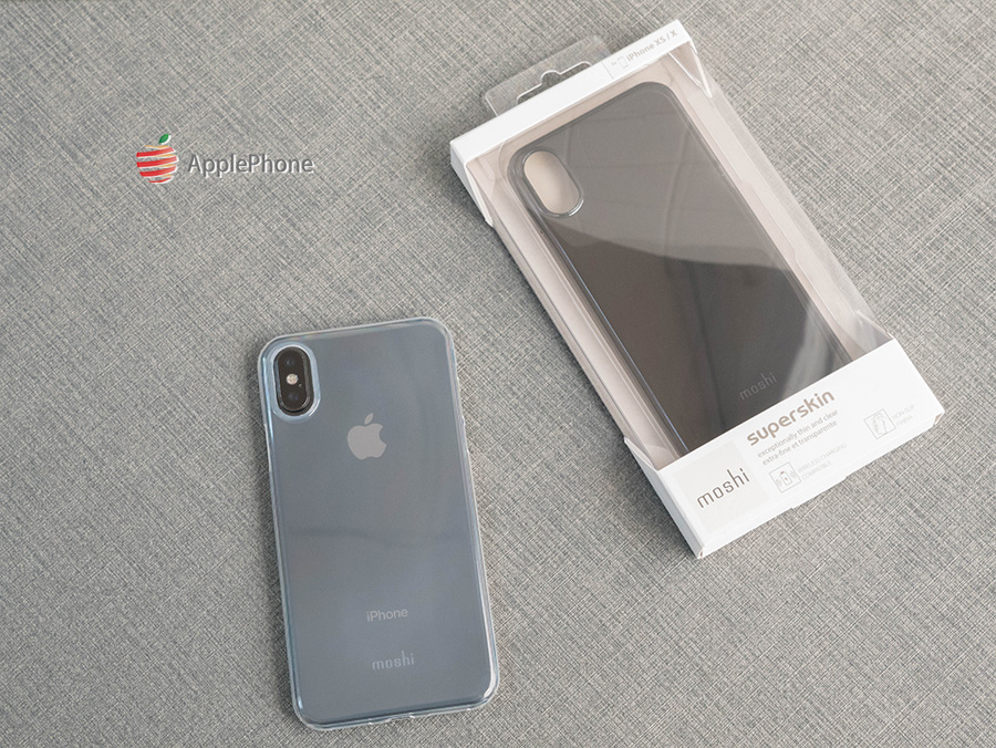 【開箱】Moshi iPhone SuperSkin 勁薄裸感保護殼-晶透背面實拍 背面實照 - 晶透