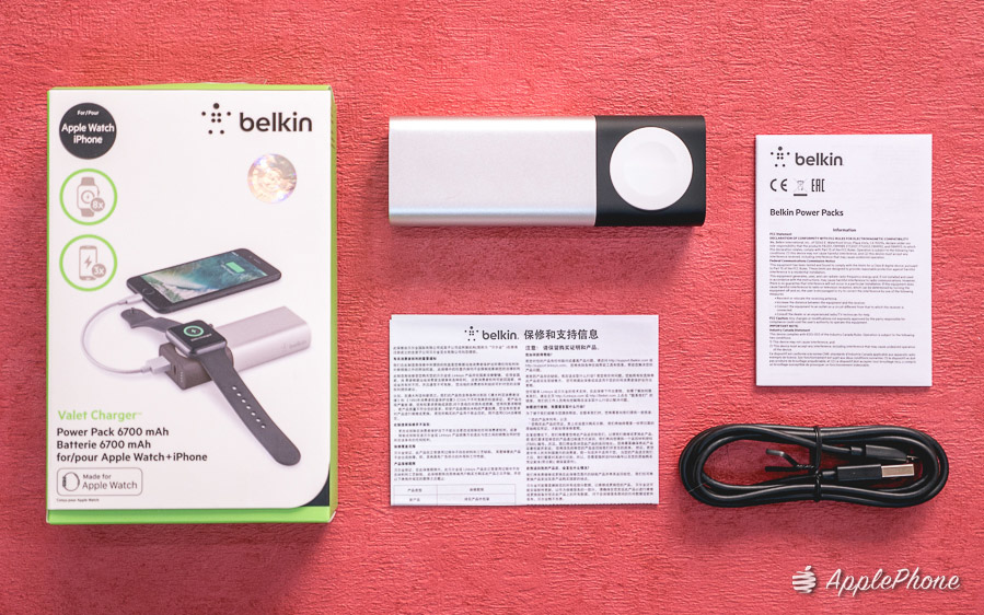 【開箱】Belkin Valet Charger Apple Watch+iPhone 6700mah 二合一行動電源