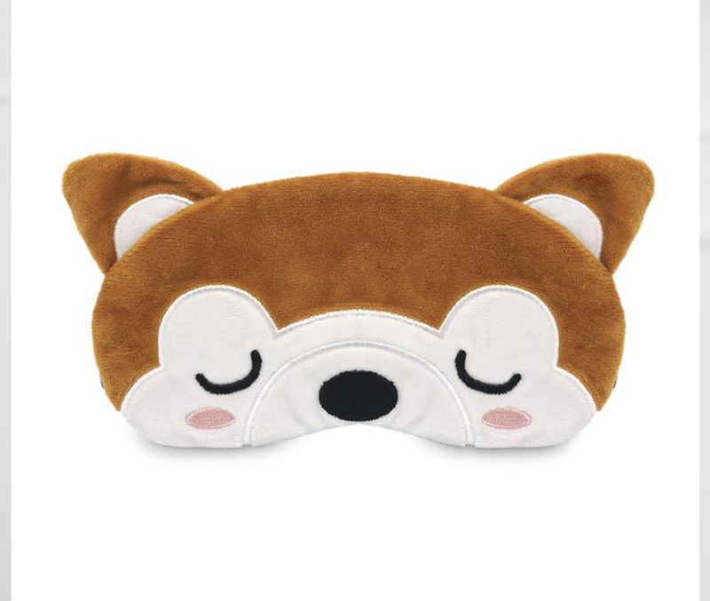Travelmall 舒適旅行眼罩 兒童專用-柴犬 柴犬造型眼罩