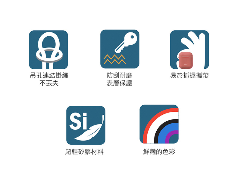 輕巧防護.多彩選擇 防刮耐磨.表層保護 貼心設計掛飾孔 輕巧防護.多彩選擇 防刮耐磨.表層保護 貼心設計掛飾孔