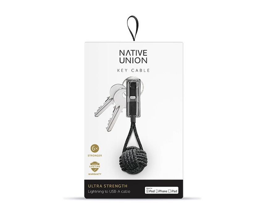 NATIVE UNION - 高強度傳輸線鑰匙圈・ KEY Cable Lightning 對 USB-A