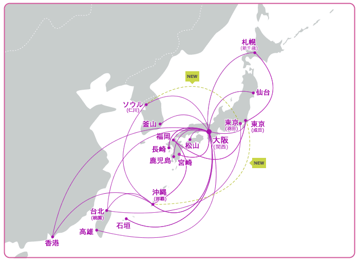 樂桃航空 航線圖 樂桃 航空 行李費用 航廈 客服 退票 步驟教學 大阪 沖繩 東京羽田 Peach Aviation 