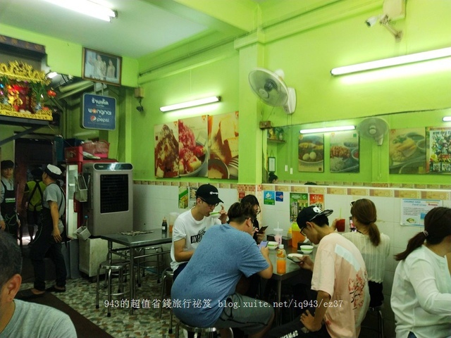 曼谷 水門市場 綠色招牌 廣興 海南雞飯 泰國 美食 小吃 推薦 好吃