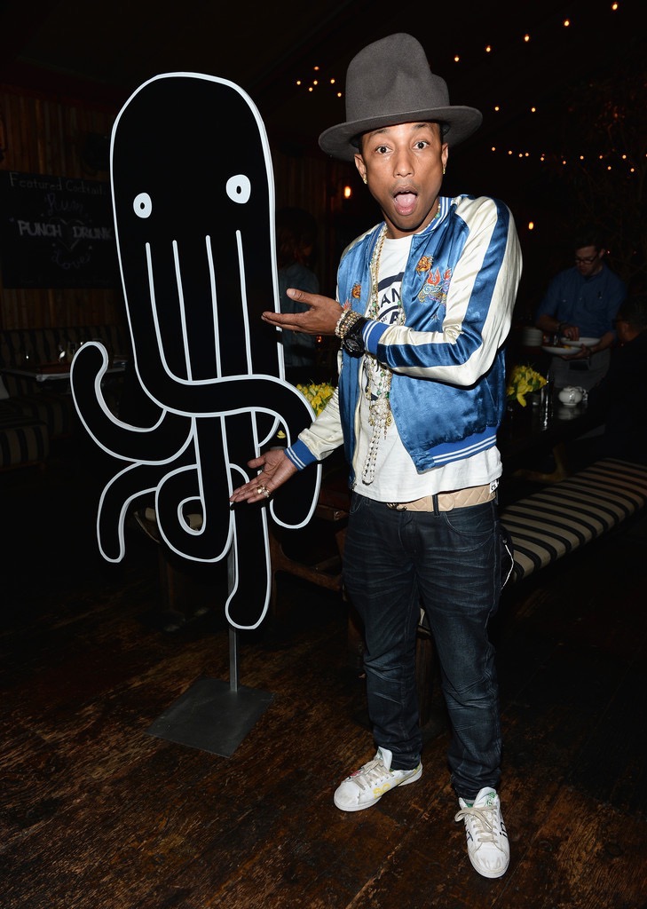 Pharrell-Williams-Human-Made-Jacket-Vivienne-Hat-Chanel-Belt-4