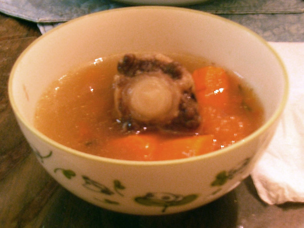 OxTail Soup with Carrot, Leek,