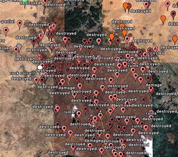 destroyed villages in Darfur