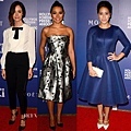 Abigail Spencer in Dolce & Gabbana ＆ Jessica Parker Kennedy in Carolina Herrera ＆ Gina Rodriguez in Laquan Smith