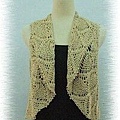 鳳梨花鉤針造型披肩外套 (5)