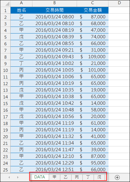 Excel-篩選資料到其他工作表(OFFSET,陣列公式)