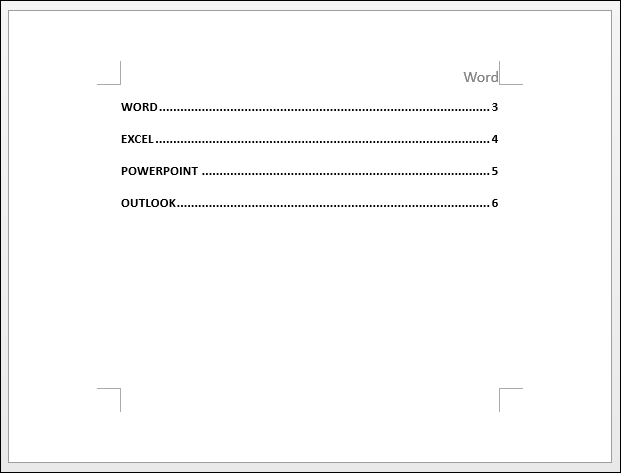 Word-建立內文目錄和圖目錄 Word-建立內文目錄和圖目錄