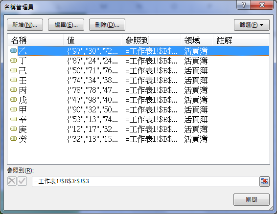 Excel-利用下拉式清單挑選後計算各欄各列的總和(OFFSET,INDIRECT,MATCH) Excel-利用下拉式清單挑選後計算各欄各列的總和(OFFSET,INDIRECT,MATCH)