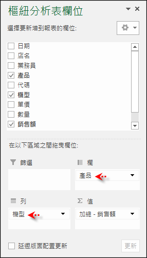 Excel-樞紐分析報表格式變化練習