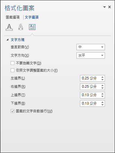 Excel、PowerPoint-將圖案中的文字分欄顯示