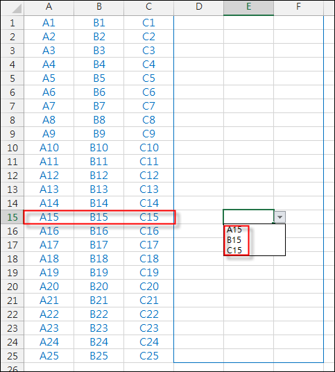 Excel-設定多個儲存格只能輸入同一列的內容(資料驗證) Excel-設定多個儲存格只能輸入同一列的內容(資料驗證)