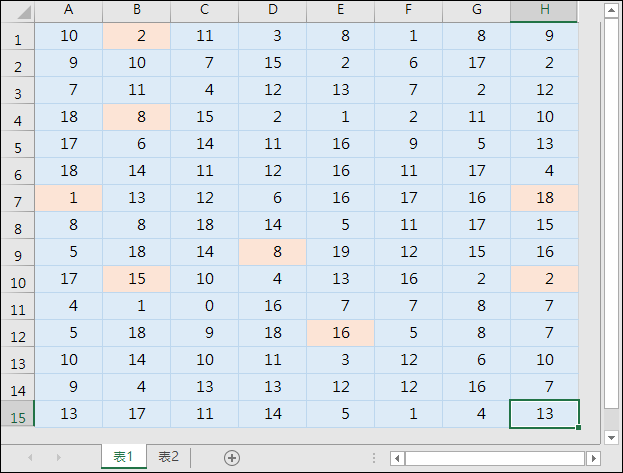 Excel-在活頁簿的2個工作表中標示相同內容的儲存格 Excel-在活頁簿的2個工作表中標示相同內容的儲存格