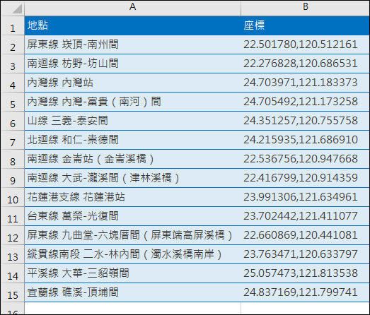將多個座標加入Google地圖中(轉換報紙訊息至我的地圖中) 將多個座標加入Google地圖中(轉換報紙訊息至我的地圖中)