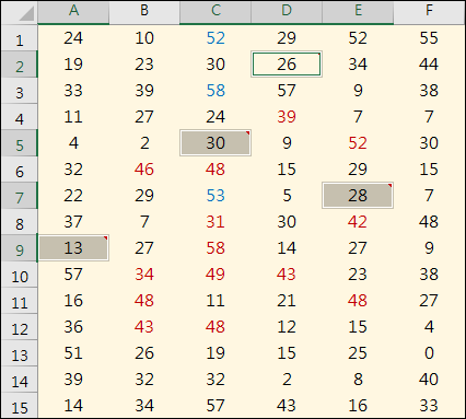 Excel-搜尋特殊的目標