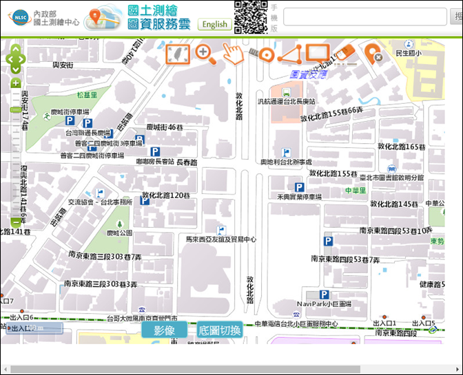 在地圖查詢地址(臺灣通用電子地圖)