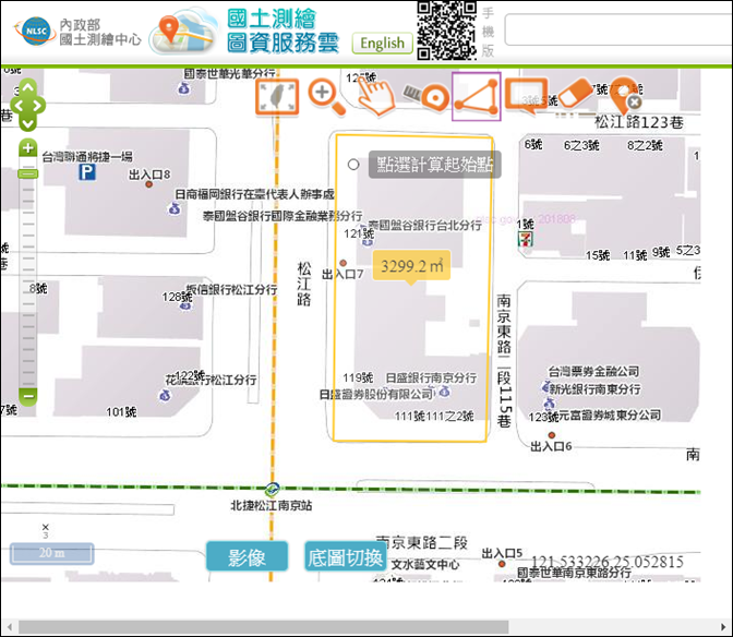 在地圖查詢地址(臺灣通用電子地圖)