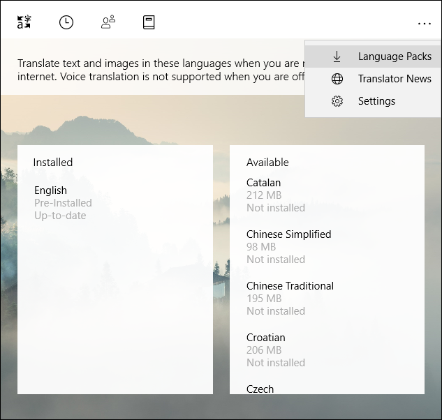 使用Windows 10的Translate翻譯圖片中的文字 使用Windows 10的Translate翻譯圖片中的文字
