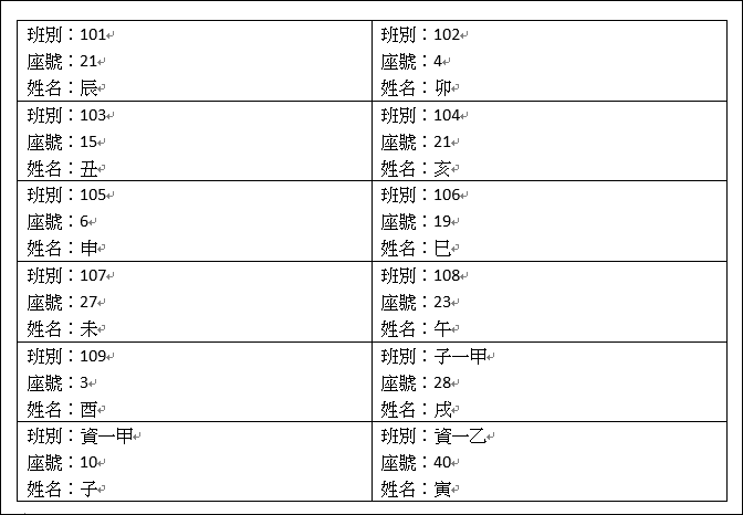 Word+Excel-解決合併列印文件時文字變成0的問題