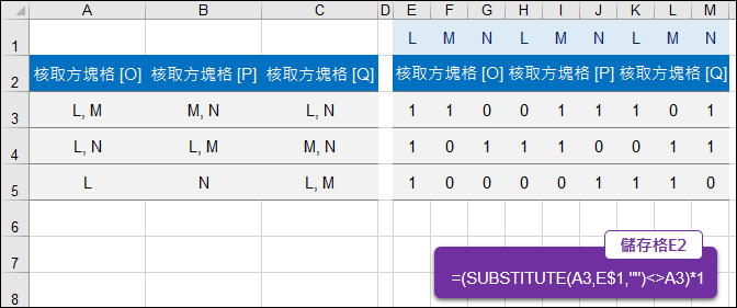 Google表單-題目選項對照儲存在試算表的資料格式