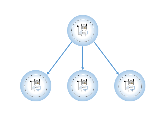 PowerPoint-如何讓投影片中含有架構圖之類的版面能快速的插入圖片