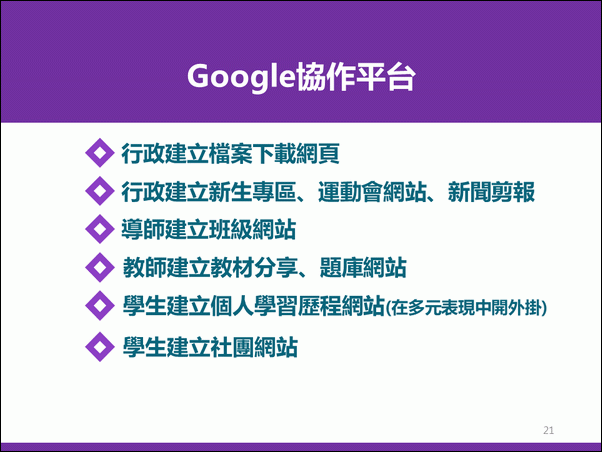 數位資源在教學與行政的應用