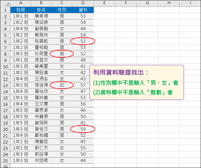 Excel-利用資料驗證來除錯