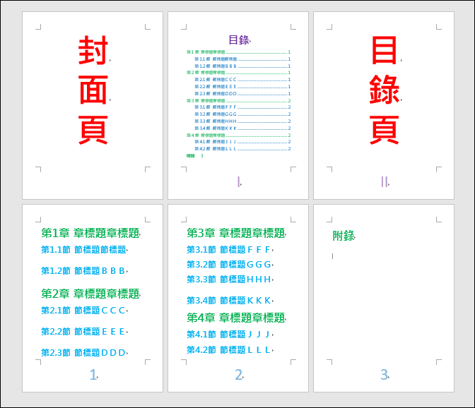 Word-建立文件中章節標題的多層次清單並產生目錄