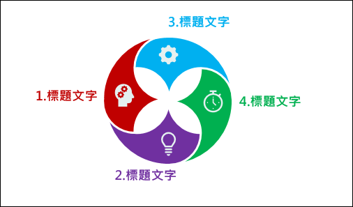 PowerPoint-利用合併圖案功能創造無限多種圖案