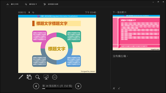 PowerPoint-在雙螢幕或是單螢幕中使用簡報者檢視畫面