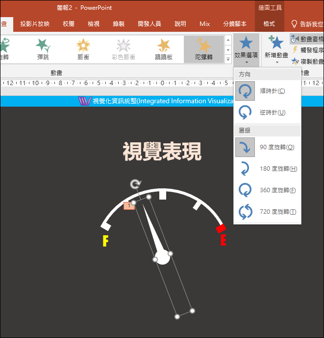 PowerPoint-如何製作儀表板概念的動畫？