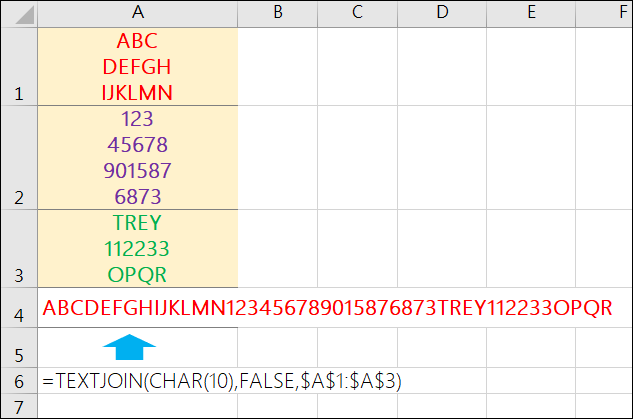 Excel-將多個多列儲存格內容分成多列儲存格(SUBSTITUTE,CHAR,TEXTJOIN,MID,REPT)