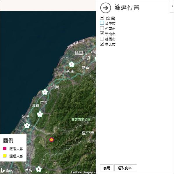 Excel-利用Bing Maps增益集建立視覺化圖表