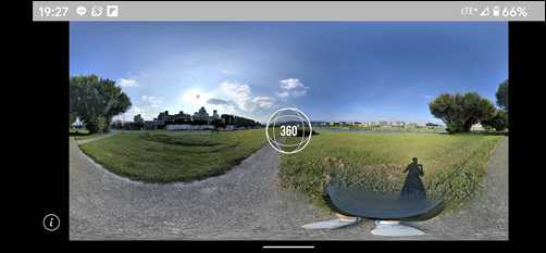 在Google相簿和Line中檢視360度環景相片
